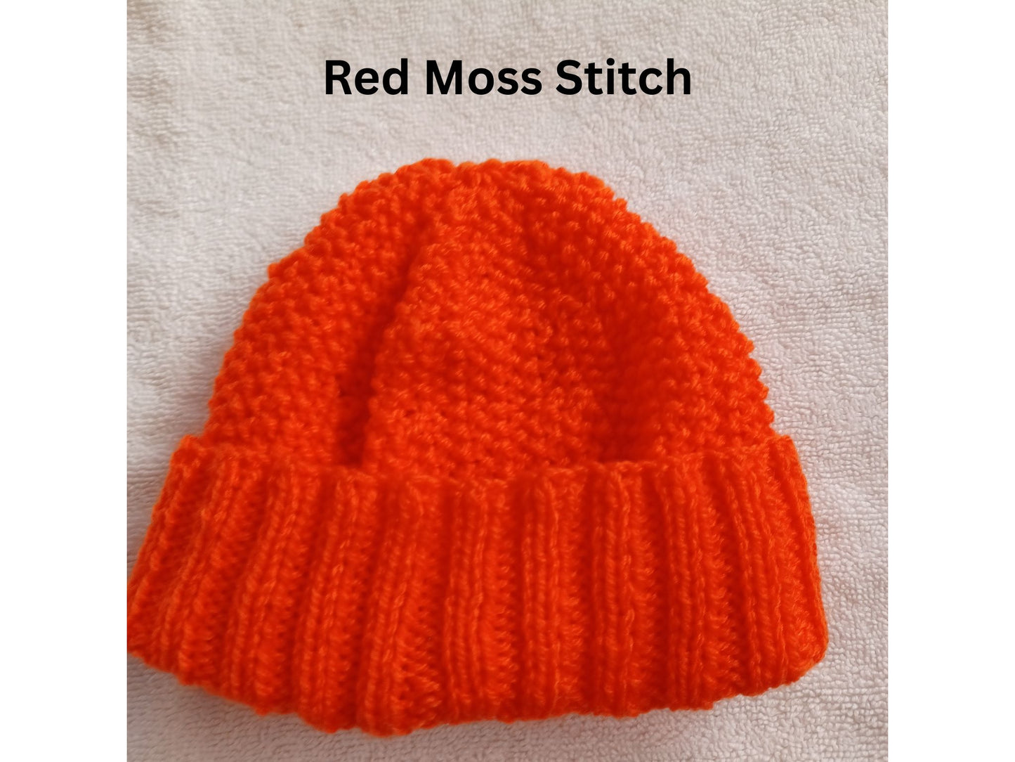 Hand Knitted Babies Hats 0 - 6 months