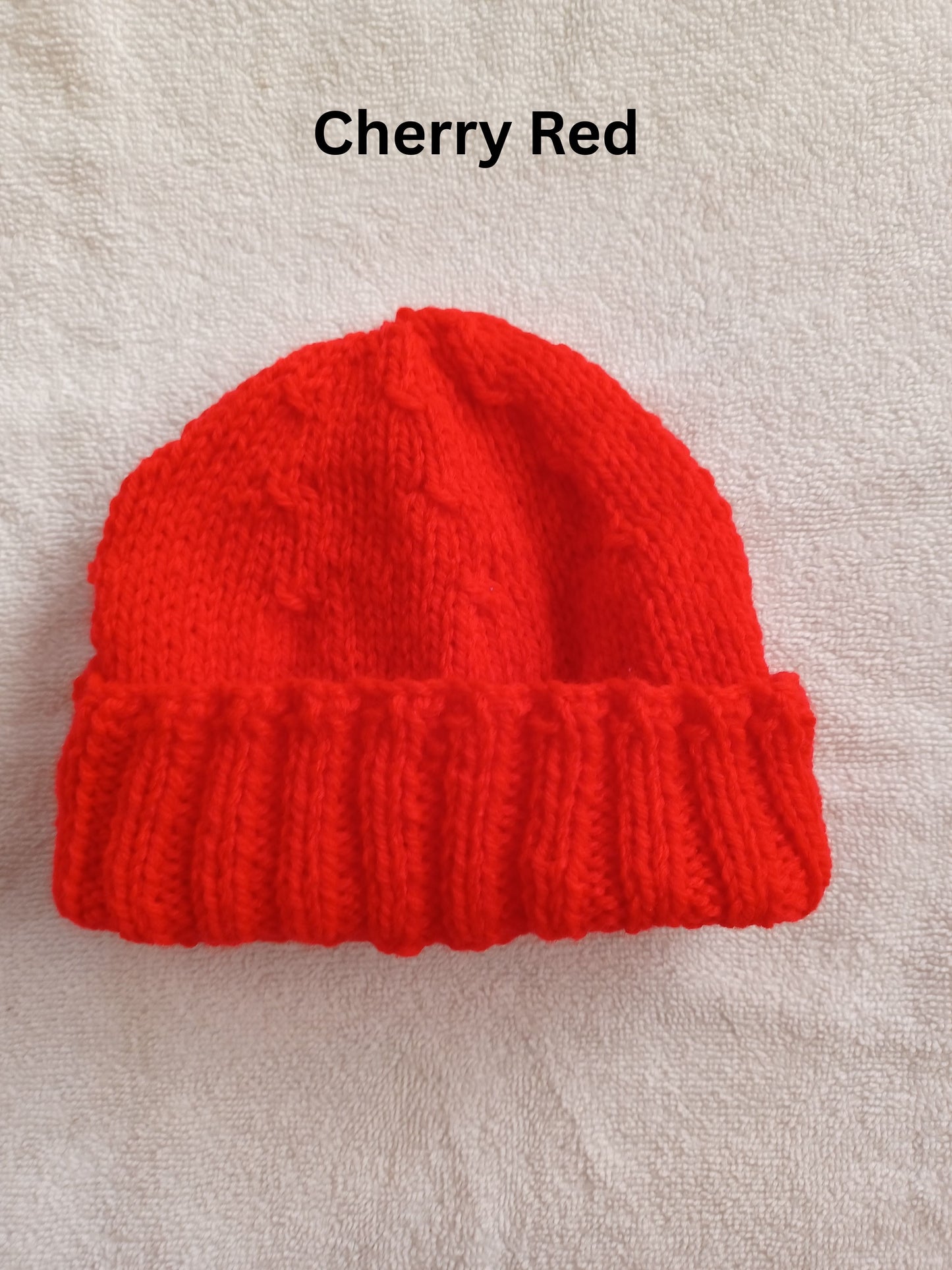 Hand Knitted  Babies Hats 0 - 6 months