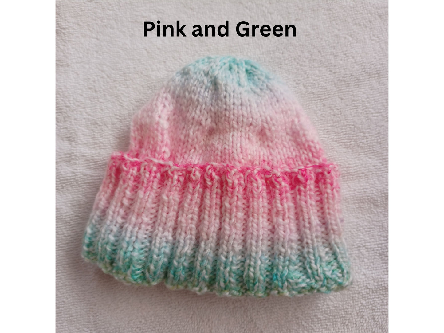 Hand Knitted  Babies Hats 0 - 6 months