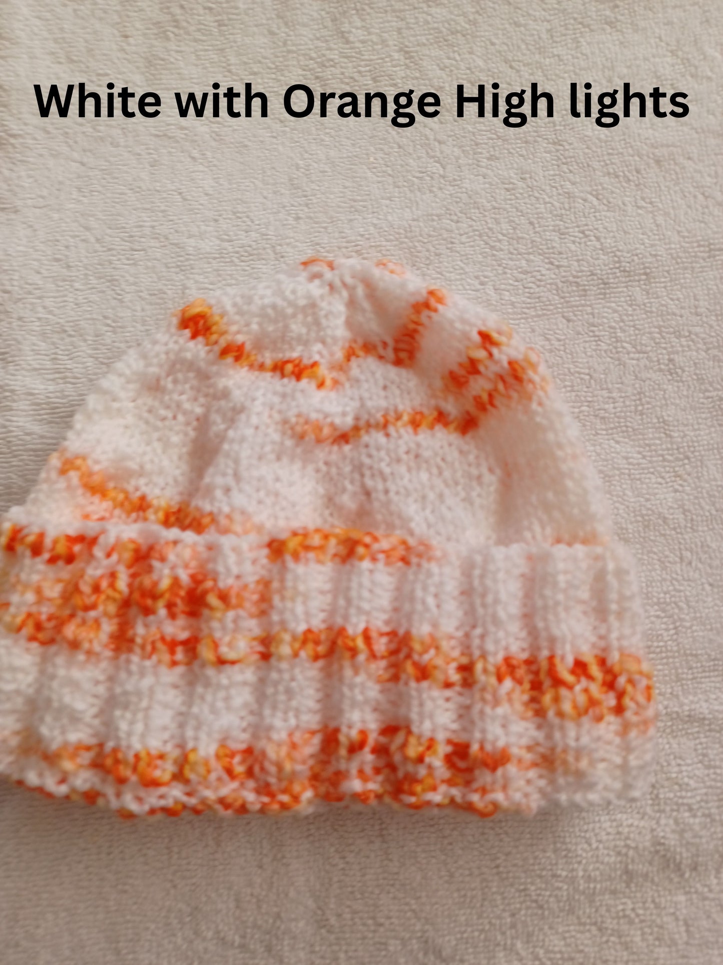 Hand Knitted  Babies Hats 0 - 6 months