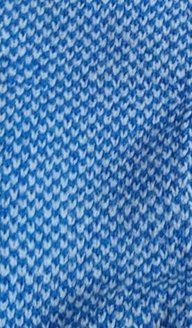Blue & Gray Knit Cardigan: Big Blue Buttons, Cozy Kid's Wear.